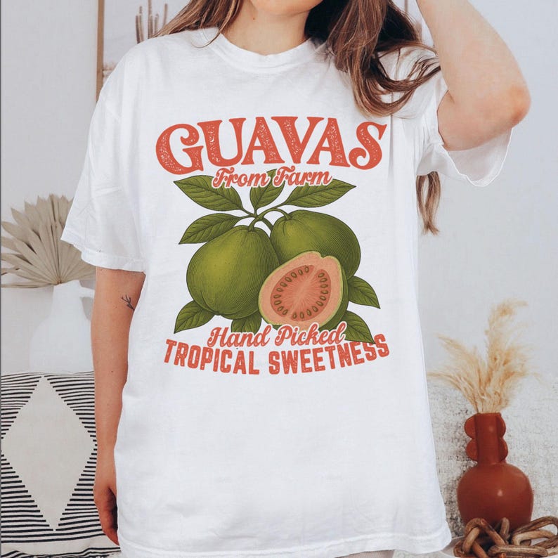 Commercial Printing Trends - Camiseta gráfica comercial retro de Guavas,