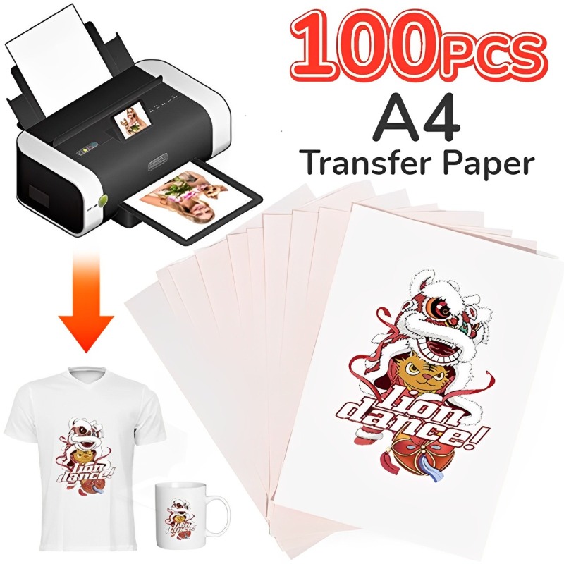White Toner Transfer Paper - 100-10 Uds. Papeles de transferencia de