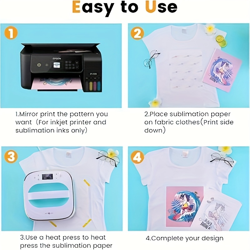 100 Hojas de Papel de Sublimac - White Toner Transfer Paper reseña y precio