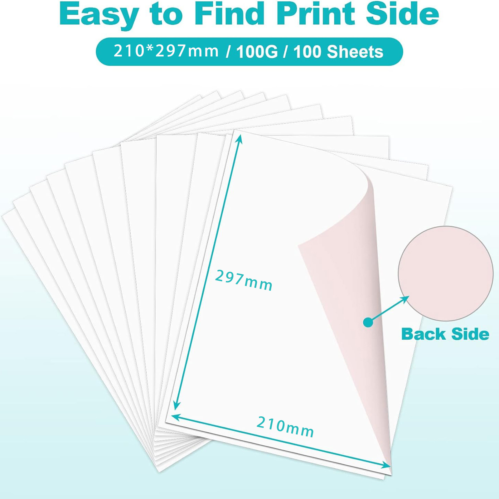 ESHANG Papel de sublimación A4 - White Toner Transfer Paper reseña y precio