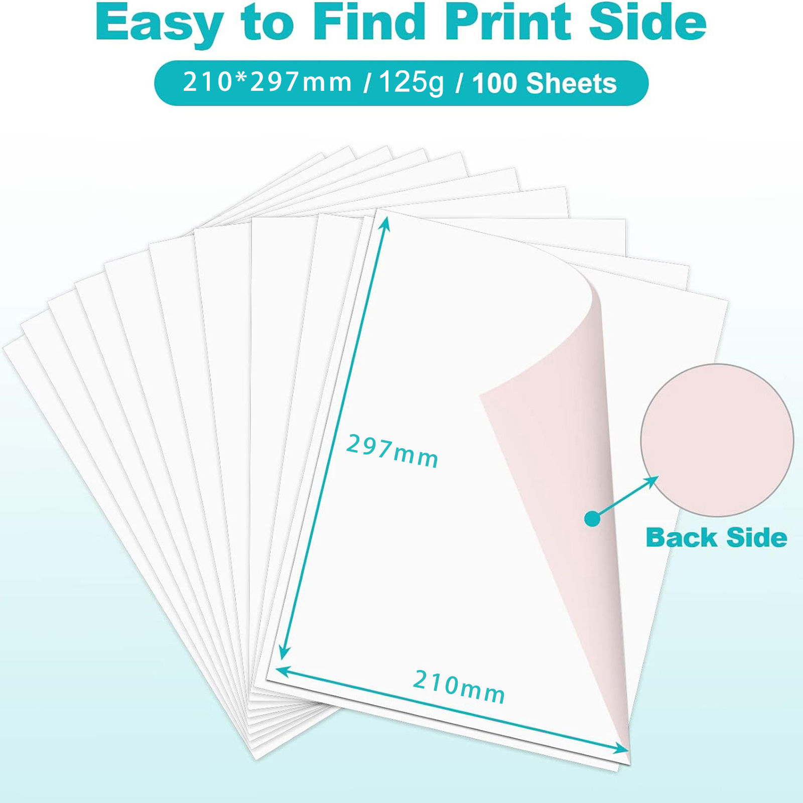 100 Hojas de Papel de Sublimac - White Toner Transfer Paper reseña y precio